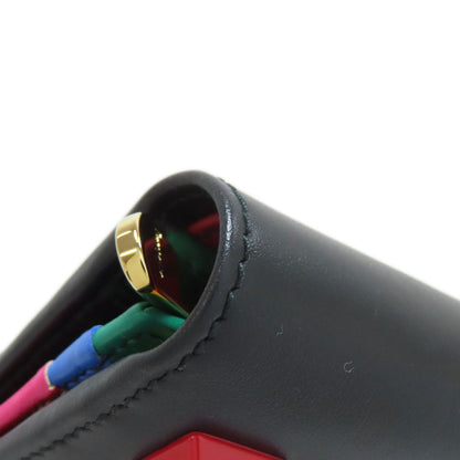Salvatore Ferragamo サルヴァトーレフェラガモ ガンチーニモチーフ スタッズ 二つ折り財布（小銭入れあり） レザー レディース 中古