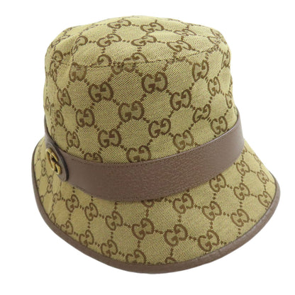 GUCCI グッチ 735219 GG 帽子 キャンバス レディース 中古