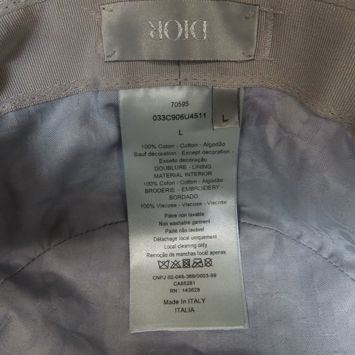 Dior ディオール トラヴィス・スコット カクタスジャック バケットハット 帽子 コットン レディース 中古
