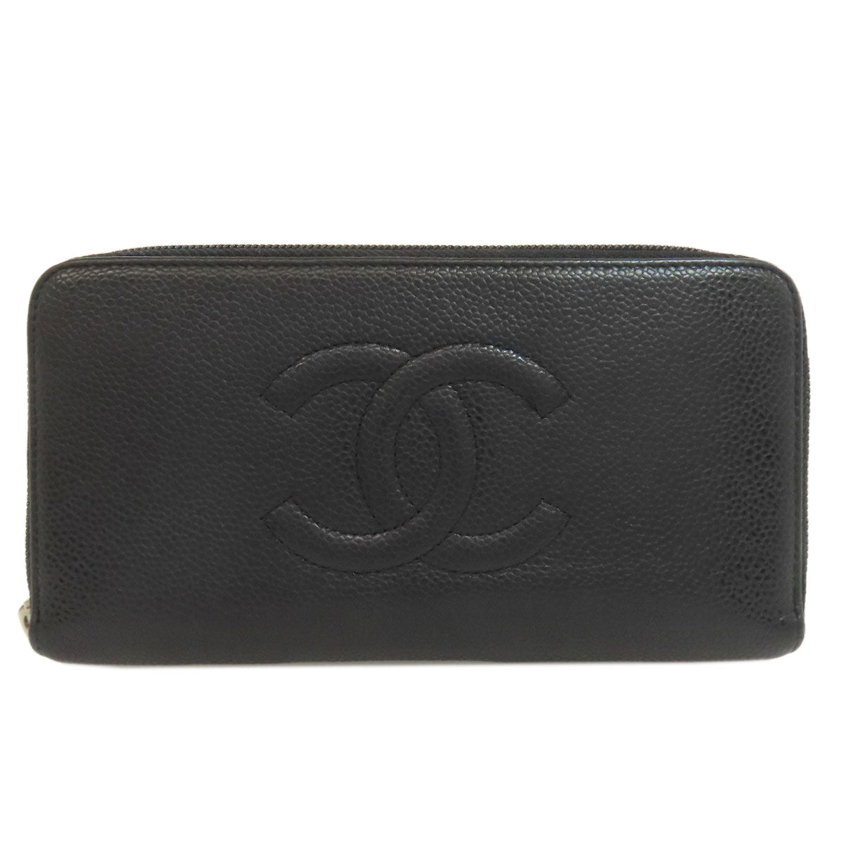CHANEL シャネル ココマーク 長財布（小銭入れあり） グレインド カーフスキン レディース 中古
