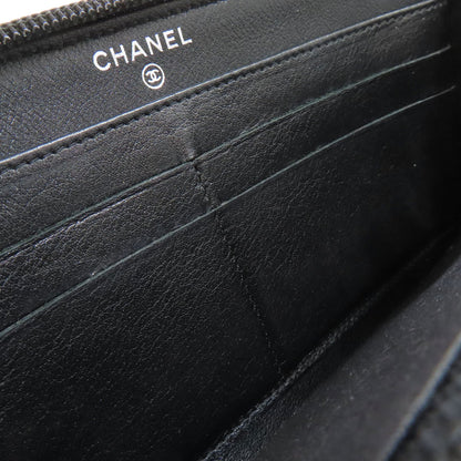 CHANEL シャネル ココマーク 長財布（小銭入れあり） グレインド カーフスキン レディース 中古