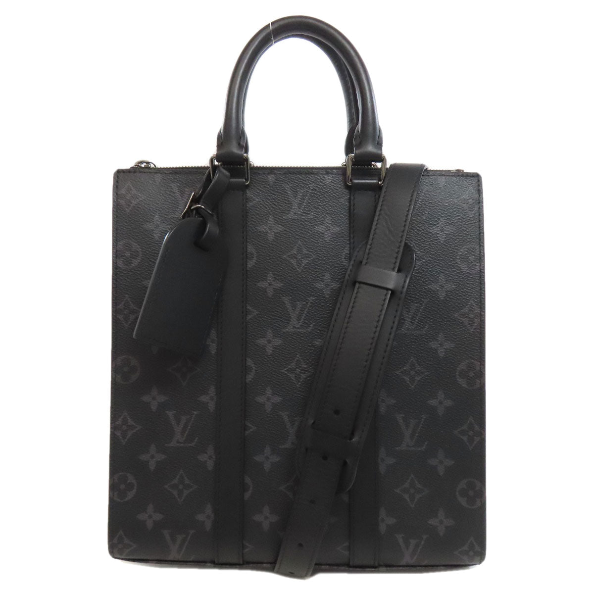 LOUIS VUITTON ルイヴィトン M46452 サック・プラ ハンドバッグ モノグラムエクリプス レディース 中古