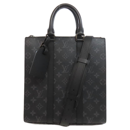 LOUIS VUITTON ルイヴィトン M46452 サック・プラ ハンドバッグ モノグラムエクリプス レディース 中古