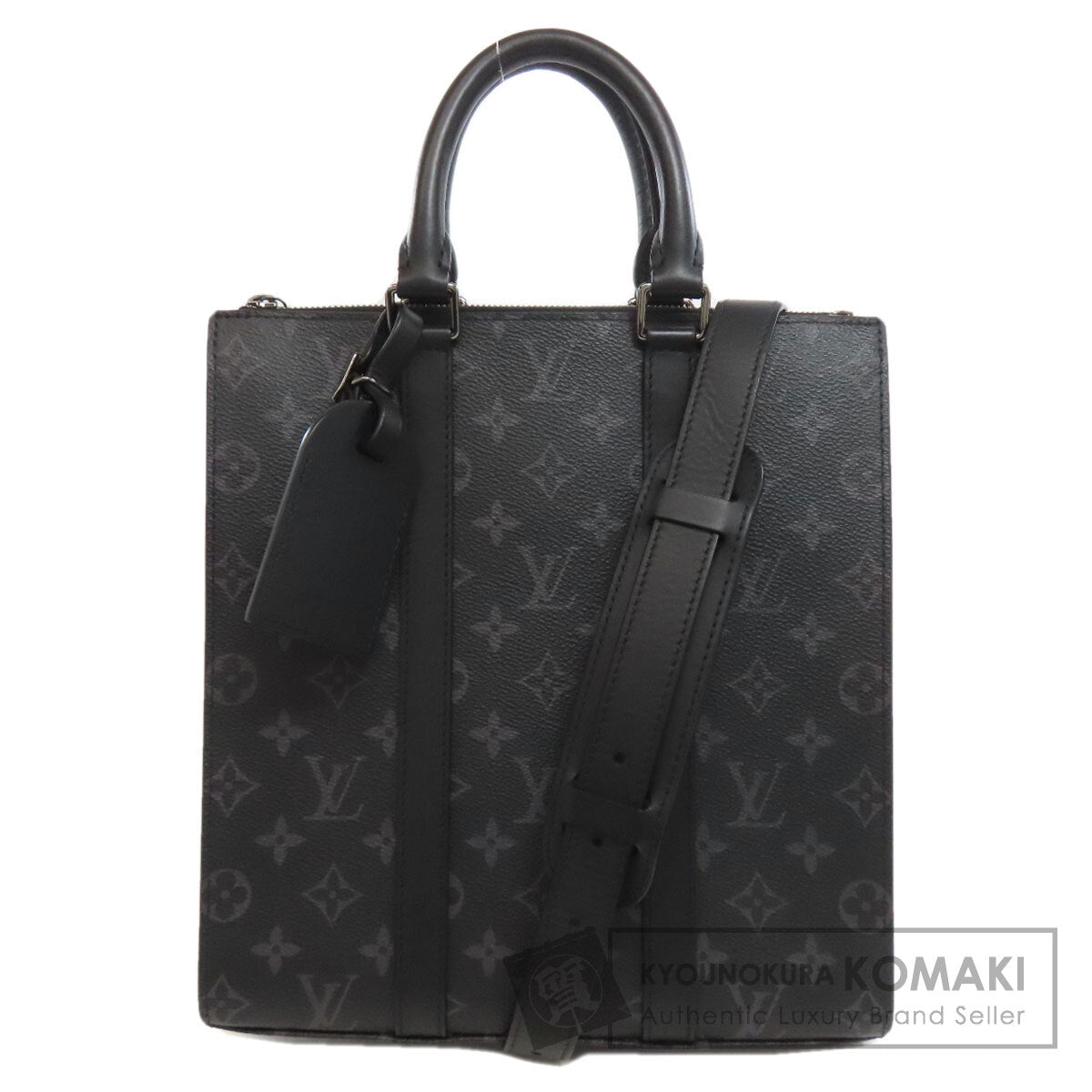 LOUIS VUITTON ルイヴィトン M46452 サック・プラ ハンドバッグ モノグラムエクリプス レディース 中古