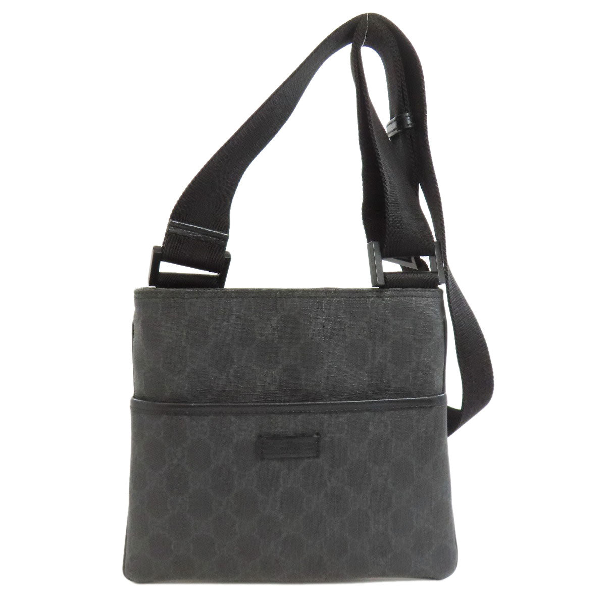 GUCCI グッチ 162905 ロングショルダー GGスプリーム ショルダーバッグ PVC レディース 中古