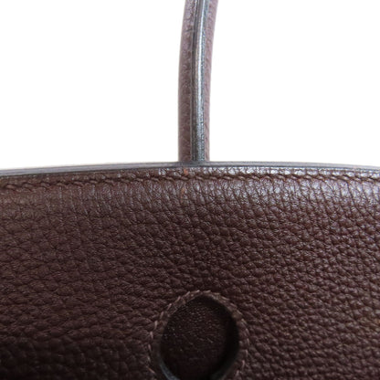 HERMES エルメス バーキン35 シルバー金具 ハンドバッグ トリヨン レディース 中古