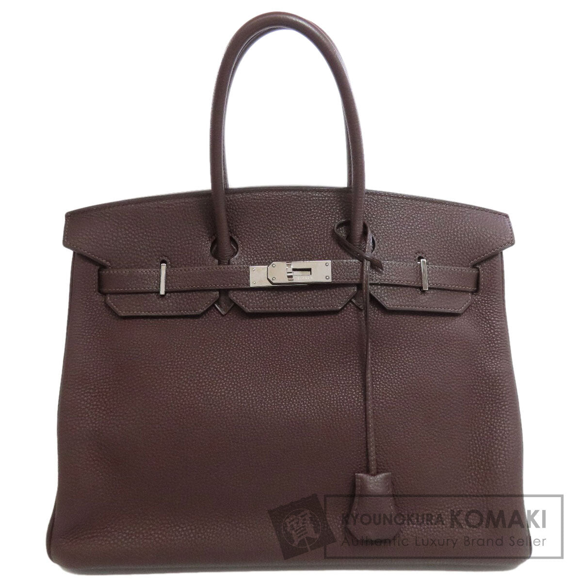 HERMES エルメス バーキン35 シルバー金具 ハンドバッグ トリヨン レディース 中古