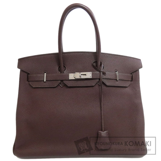 HERMES エルメス バーキン35 シルバー金具 ハンドバッグ トリヨン レディース 中古