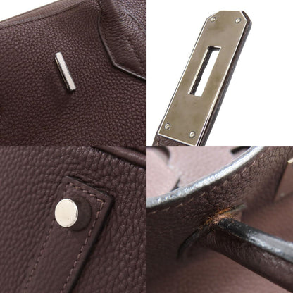 HERMES エルメス バーキン35 シルバー金具 ハンドバッグ トリヨン レディース 中古