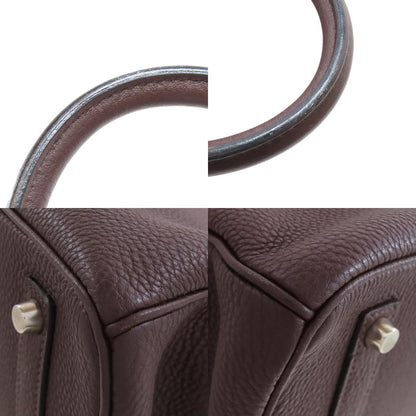 HERMES エルメス バーキン35 シルバー金具 ハンドバッグ トリヨン レディース 中古