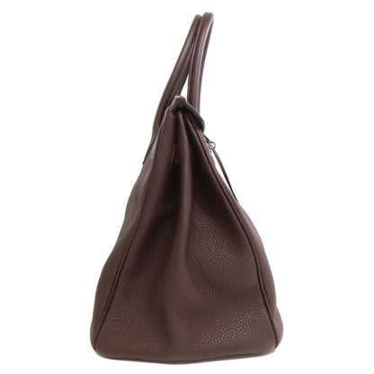 HERMES エルメス バーキン35 シルバー金具 ハンドバッグ トリヨン レディース 中古