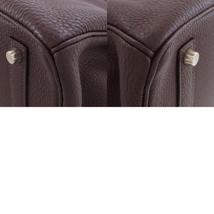 HERMES エルメス バーキン35 シルバー金具 ハンドバッグ トリヨン レディース 中古
