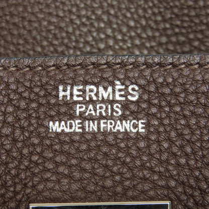 HERMES エルメス バーキン35 シルバー金具 ハンドバッグ トリヨン レディース 中古