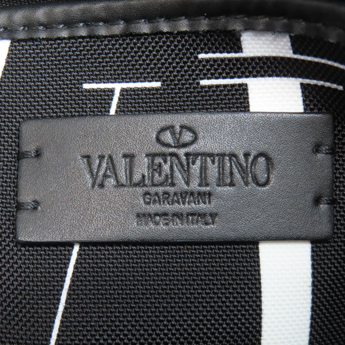 VALENTINO バレンティノ ロゴ ショルダーバッグ キャンバス レディース 中古
