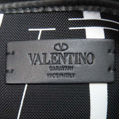 VALENTINO バレンティノ ロゴ ショルダーバッグ キャンバス レディース 中古