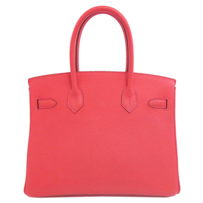 HERMES エルメス バーキン30 ローズジャイプール シルバー金具 ハンドバッグ トリヨンクレマンス レディース 中古