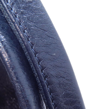 BALENCIAGA バレンシアガ 339933 ネイビーカバス ハンドバッグ カーフ レディース 中古