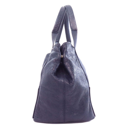 BALENCIAGA バレンシアガ 339933 ネイビーカバス ハンドバッグ カーフ レディース 中古