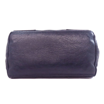 BALENCIAGA バレンシアガ 339933 ネイビーカバス ハンドバッグ カーフ レディース 中古