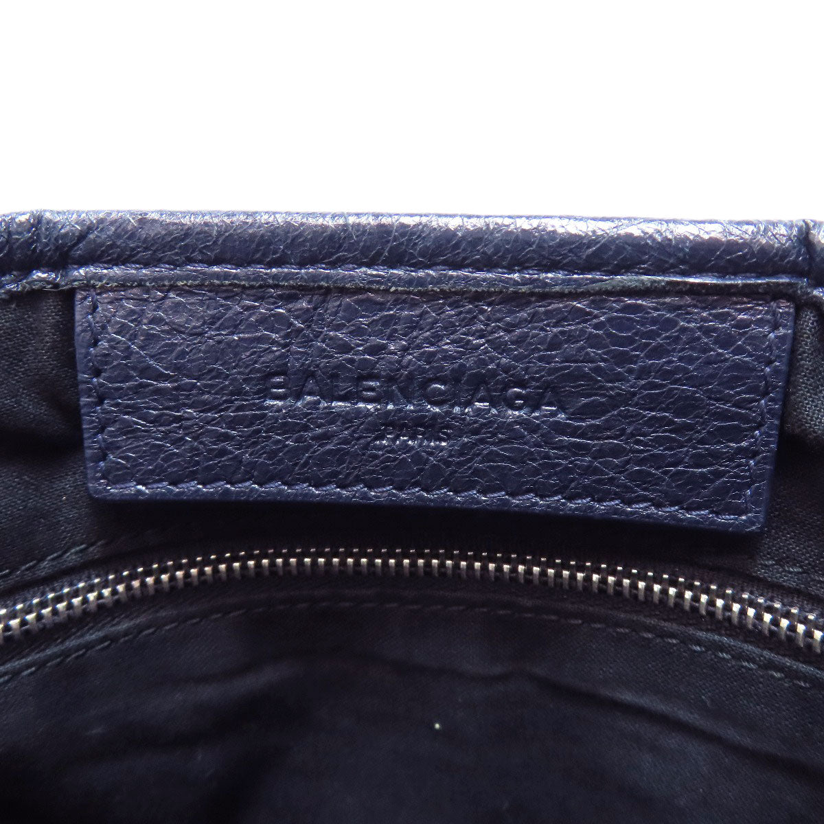 BALENCIAGA バレンシアガ 339933 ネイビーカバス ハンドバッグ カーフ レディース 中古