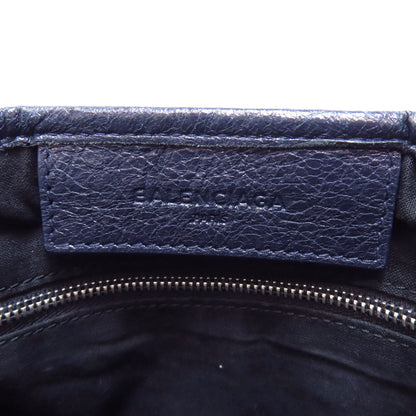 BALENCIAGA バレンシアガ 339933 ネイビーカバス ハンドバッグ カーフ レディース 中古