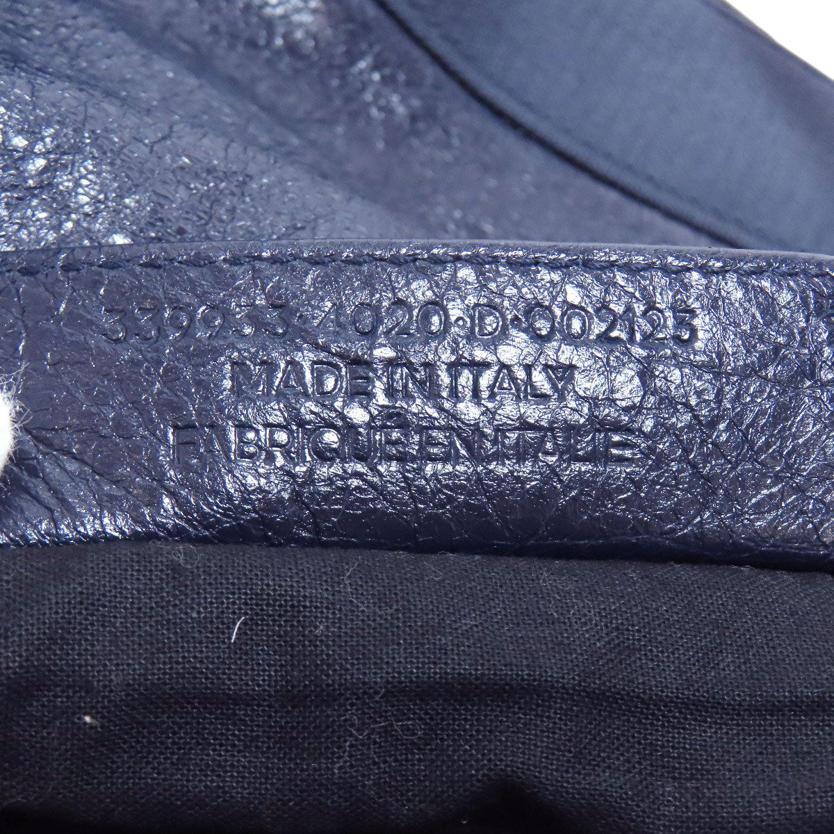 BALENCIAGA バレンシアガ 339933 ネイビーカバス ハンドバッグ カーフ レディース 中古