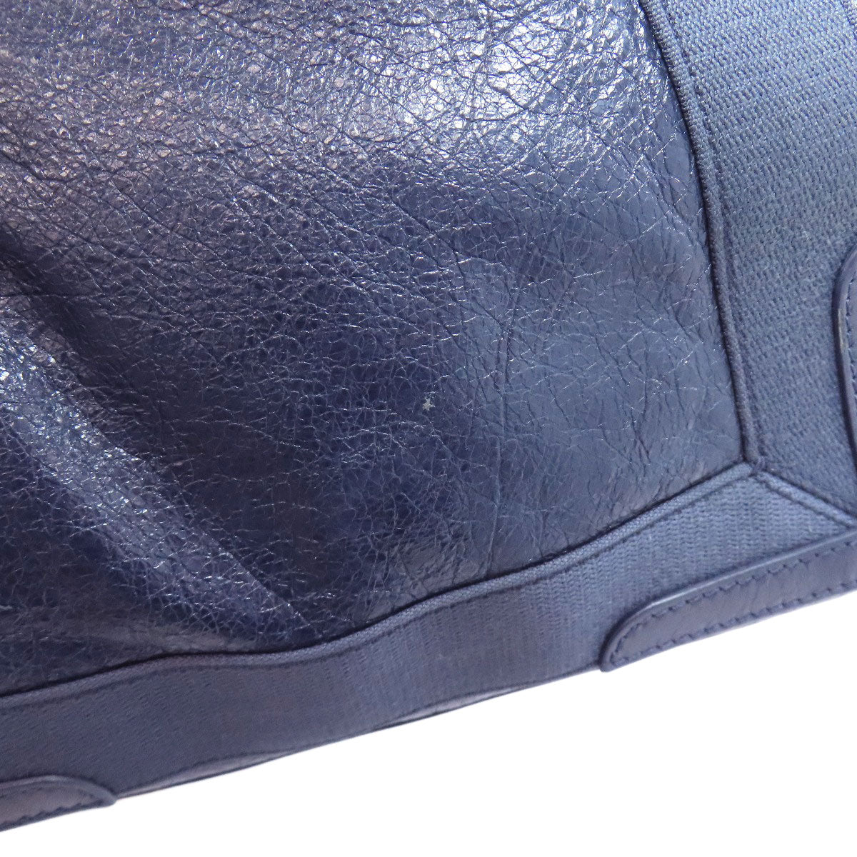 BALENCIAGA バレンシアガ 339933 ネイビーカバス ハンドバッグ カーフ レディース 中古