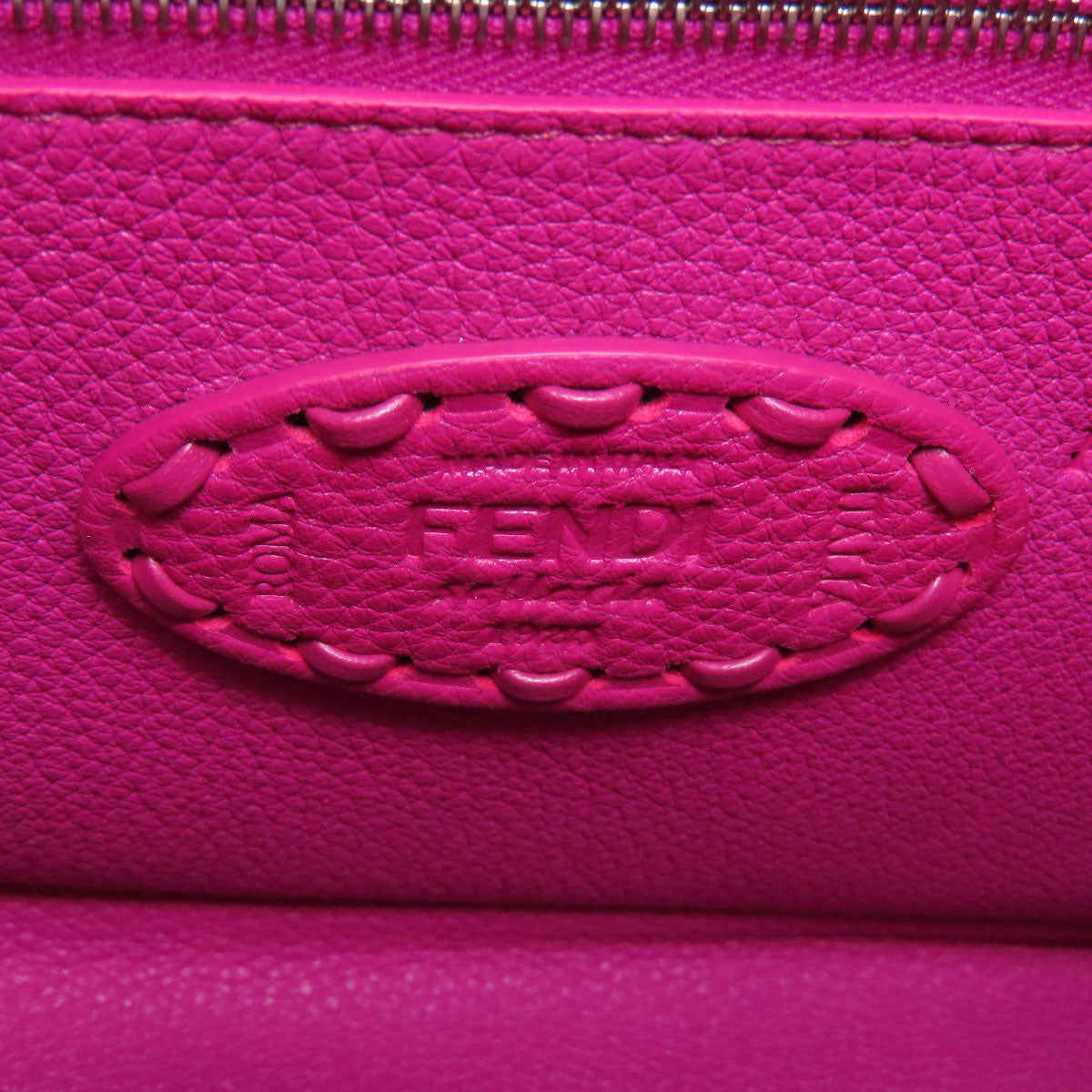 FENDI フェンディ ミニピーカブー 2WAY ハンドバッグ カーフ レディース 中古