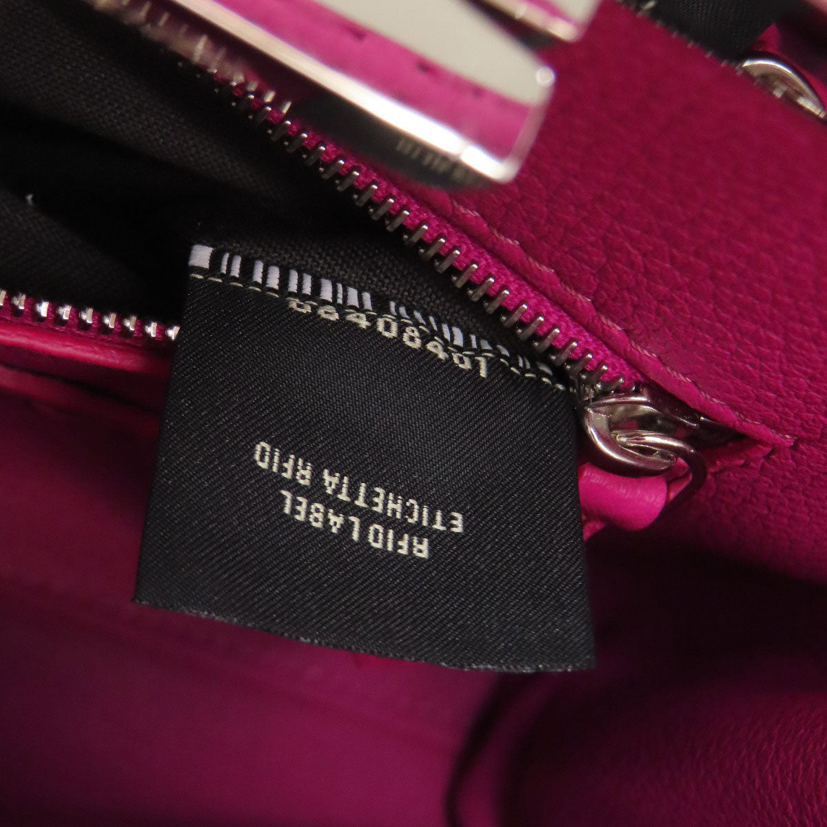 FENDI フェンディ ミニピーカブー 2WAY ハンドバッグ カーフ レディース 中古