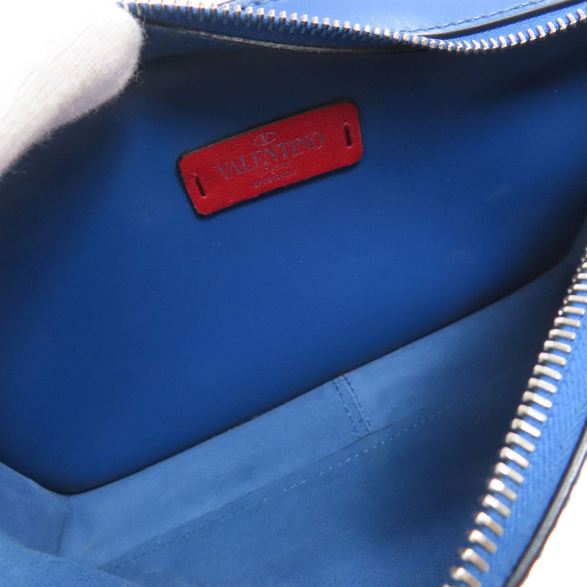 VALENTINO バレンティノ ロゴ ボディバッグ レザー レディース 中古