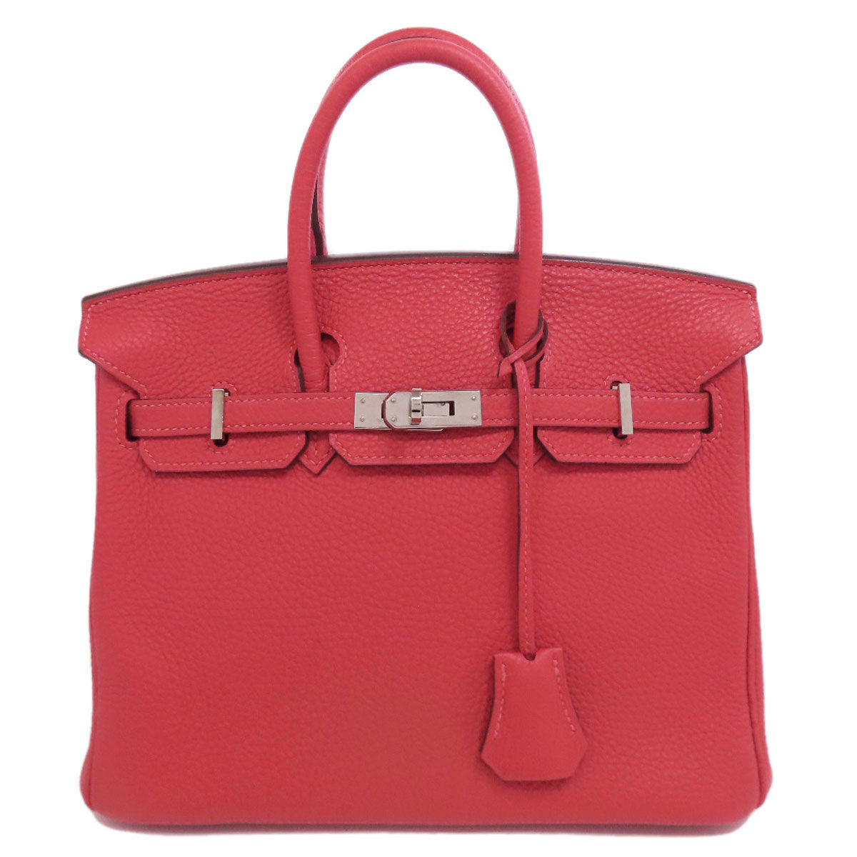 HERMES エルメス バーキン25 ローズジャイプール シルバー金具 ハンドバッグ トリヨン レディース 中古