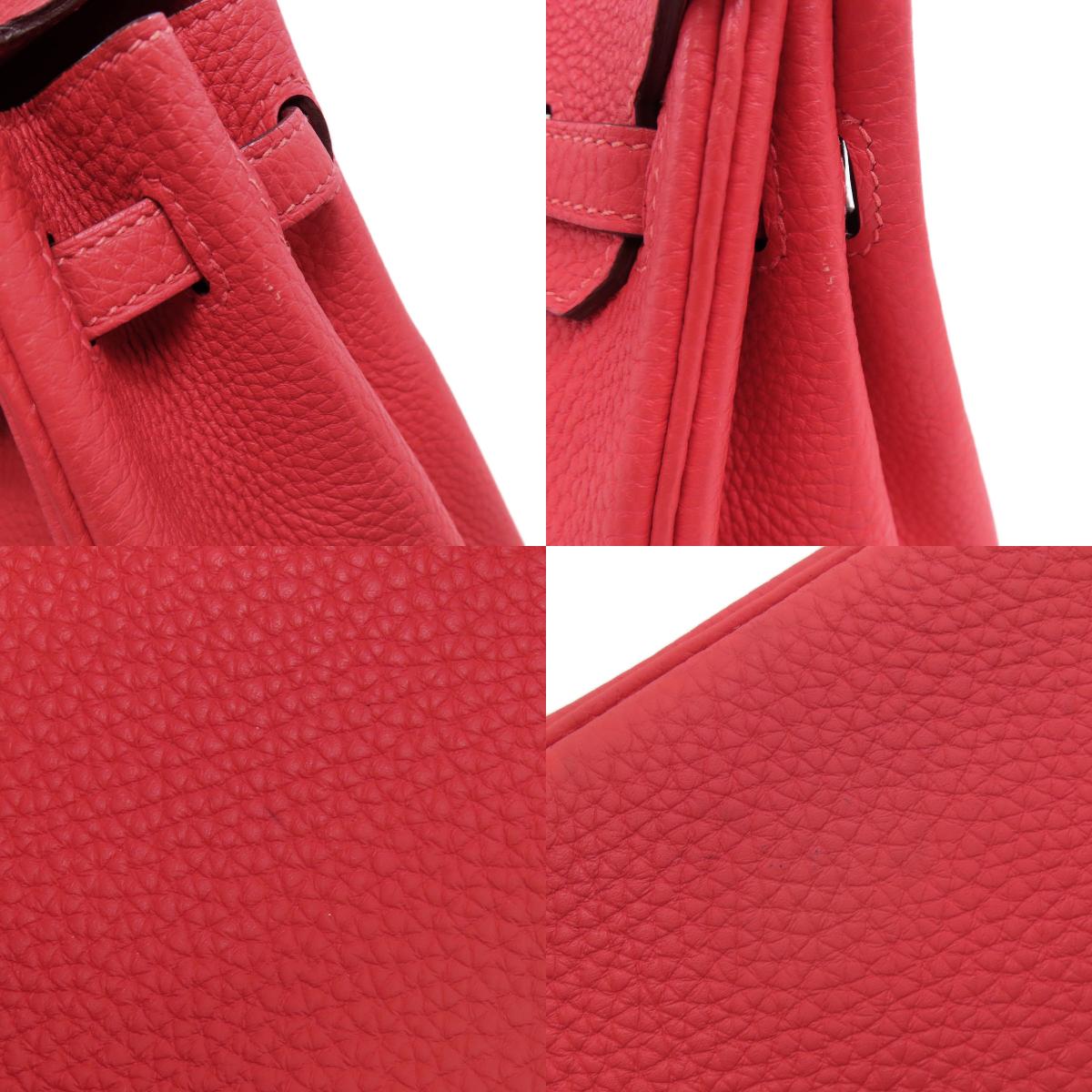 HERMES エルメス バーキン25 ローズジャイプール シルバー金具 ハンドバッグ トリヨン レディース 中古