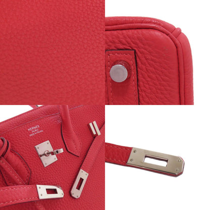 HERMES エルメス バーキン25 ローズジャイプール シルバー金具 ハンドバッグ トリヨン レディース 中古