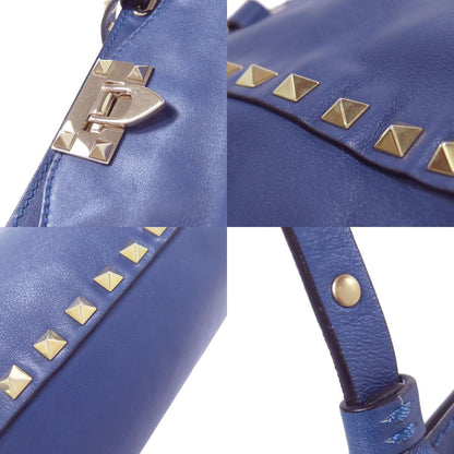 VALENTINO バレンティノ スタッズ 2WAY トートバッグ レザー レディース 中古