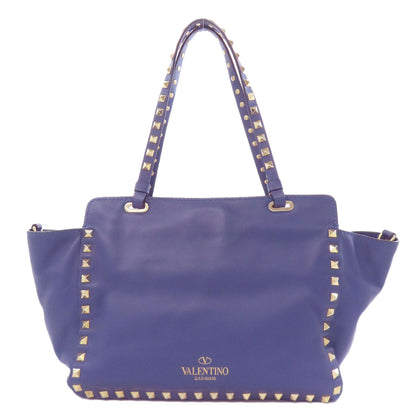 VALENTINO バレンティノ スタッズ 2WAY トートバッグ レザー レディース 中古