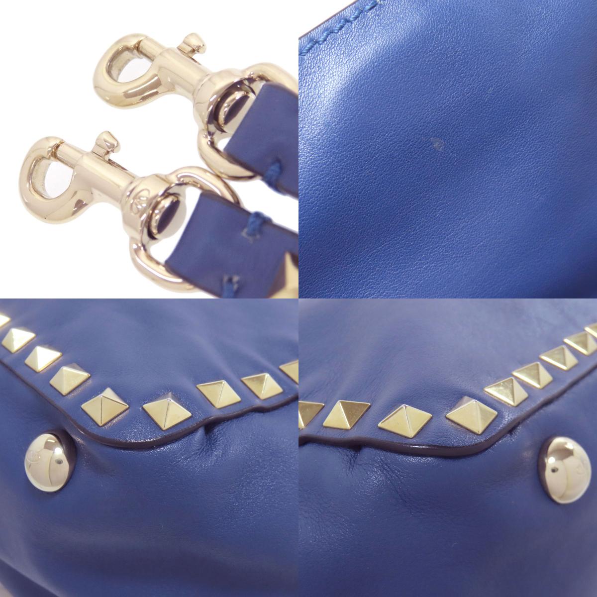 VALENTINO バレンティノ スタッズ 2WAY トートバッグ レザー レディース 中古