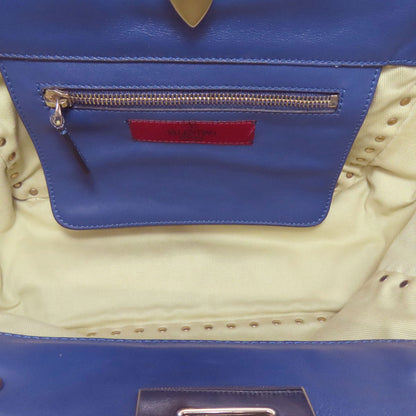 VALENTINO バレンティノ スタッズ 2WAY トートバッグ レザー レディース 中古