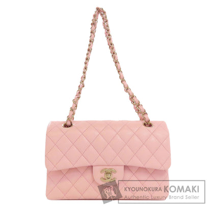 CHANEL シャネル マトラッセ ダブルフラップ ゴールド金具 ショルダーバッグ グレインド カーフスキン レディース 中古