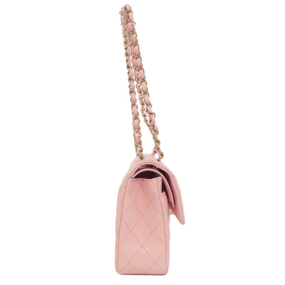 CHANEL シャネル マトラッセ ダブルフラップ ゴールド金具 ショルダーバッグ グレインド カーフスキン レディース 中古
