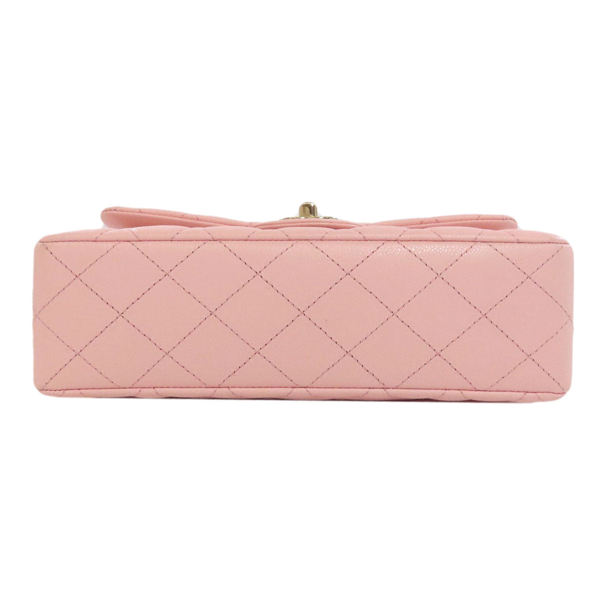 CHANEL シャネル マトラッセ ダブルフラップ ゴールド金具 ショルダーバッグ グレインド カーフスキン レディース 中古