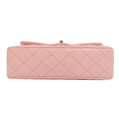 CHANEL シャネル マトラッセ ダブルフラップ ゴールド金具 ショルダーバッグ グレインド カーフスキン レディース 中古