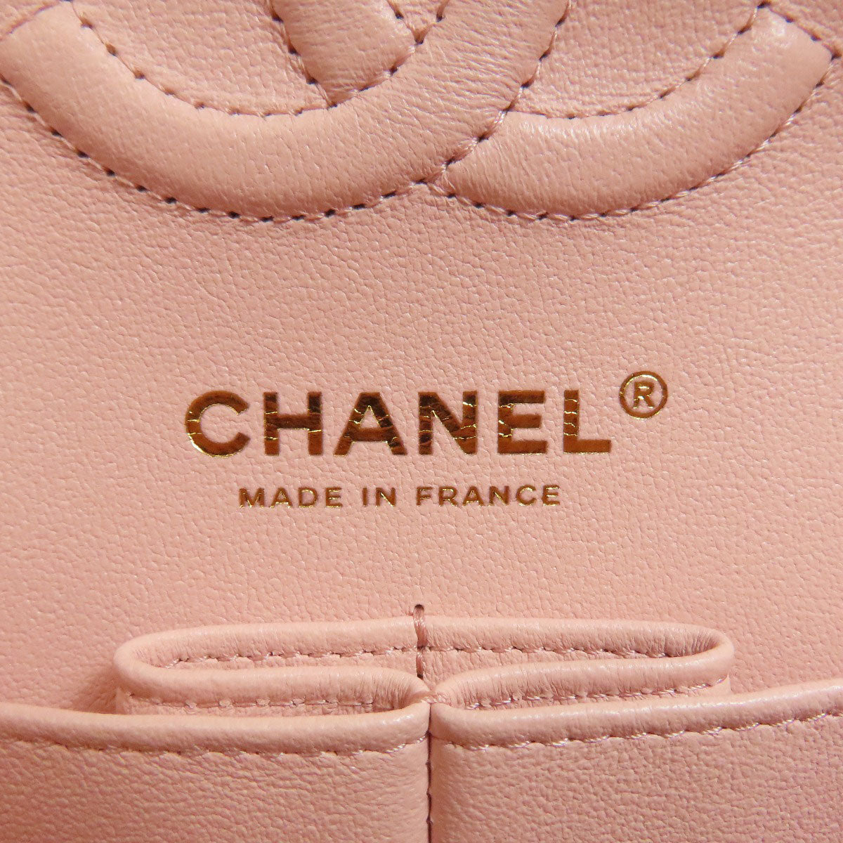 CHANEL シャネル マトラッセ ダブルフラップ ゴールド金具 ショルダーバッグ グレインド カーフスキン レディース 中古