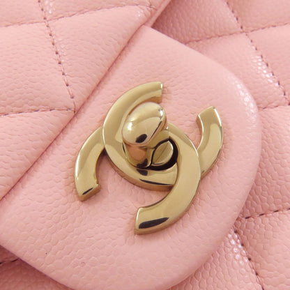 CHANEL シャネル マトラッセ ダブルフラップ ゴールド金具 ショルダーバッグ グレインド カーフスキン レディース 中古