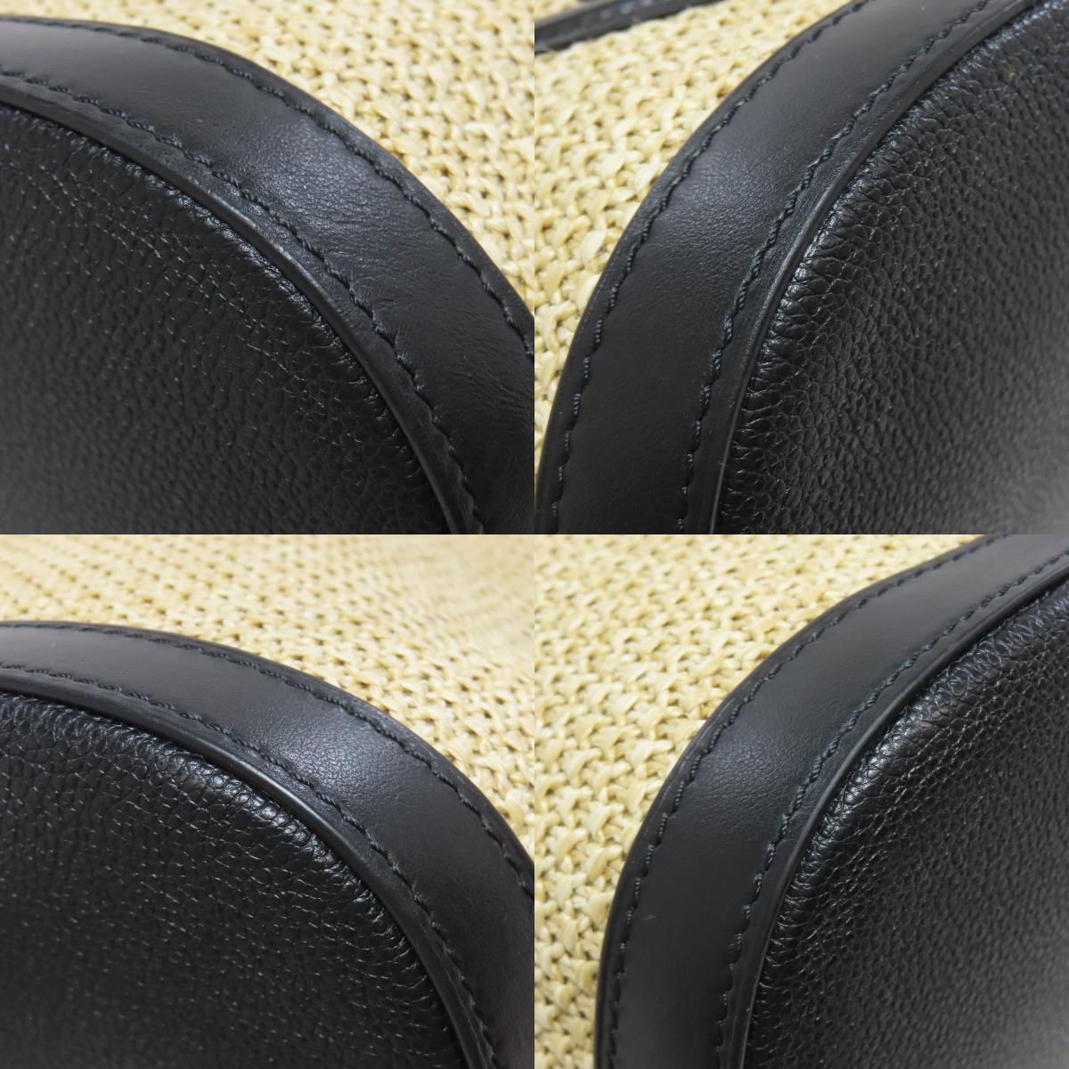LOUIS VUITTON ルイヴィトン M59961 プティバケット ハンドバッグ ラフィア レディース 中古