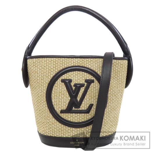 LOUIS VUITTON ルイヴィトン M59961 プティバケット ハンドバッグ ラフィア レディース 中古