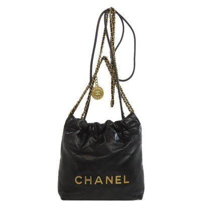 CHANEL シャネル シャネル22 ゴールド金具 ハンドバッグ ラムスキン レディース 中古