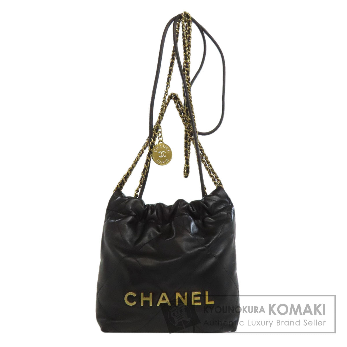 CHANEL シャネル シャネル22 ゴールド金具 ハンドバッグ ラムスキン レディース 中古