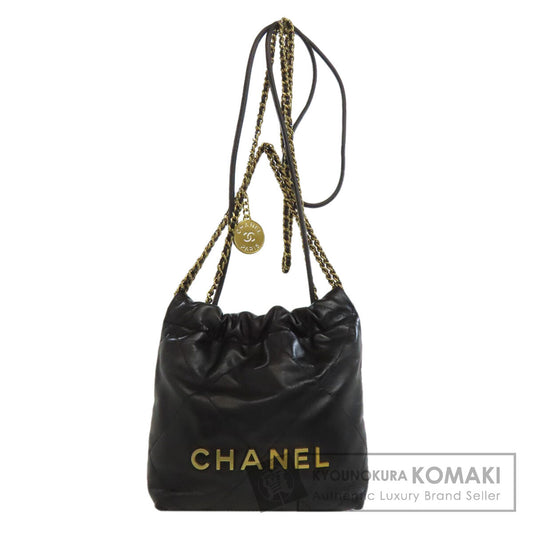 CHANEL シャネル シャネル22 ゴールド金具 ハンドバッグ ラムスキン レディース 中古