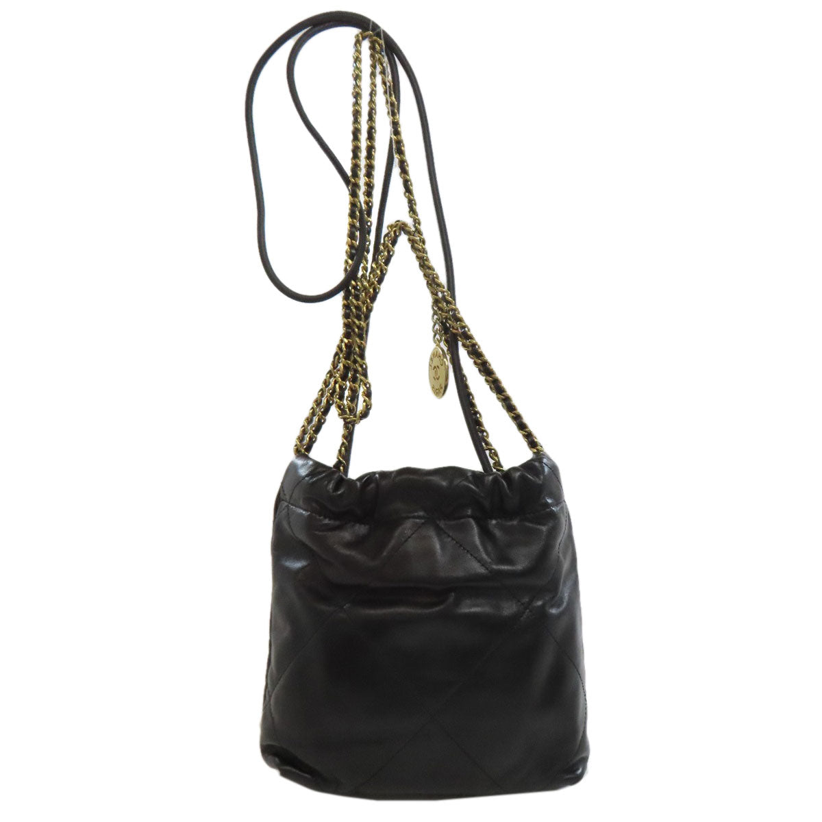 CHANEL シャネル シャネル22 ゴールド金具 ハンドバッグ ラムスキン レディース 中古