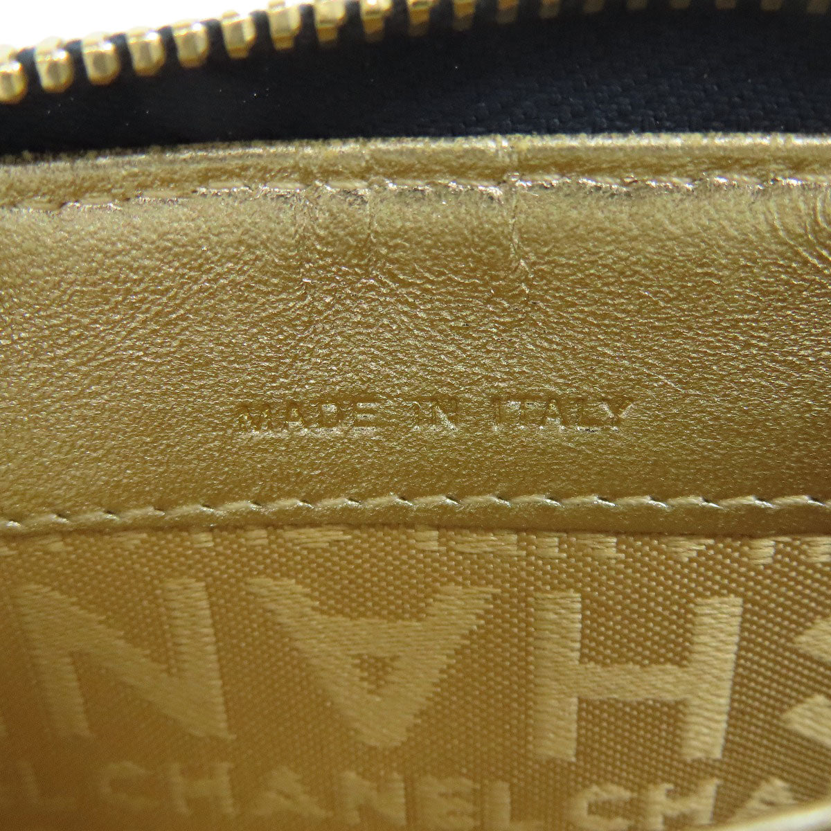 CHANEL シャネル ココマーク ステッチ ゴールド金具 コインケース デニム レディース 中古